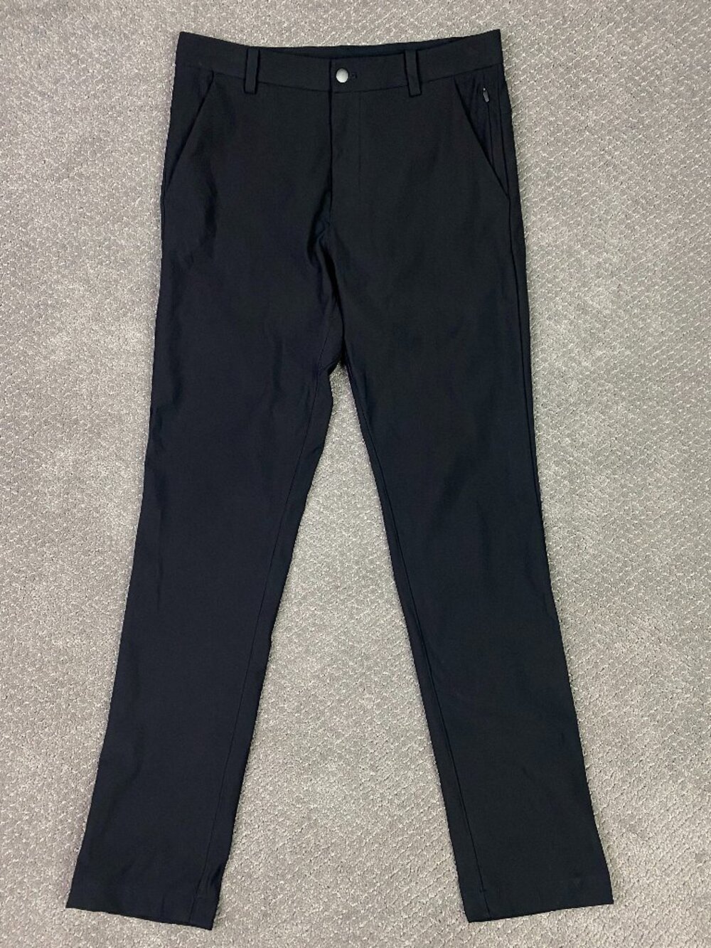 Lululemon Commission Pants Classc Fit Warpsteme Mens 31 Fits 32x33 Black M5711S